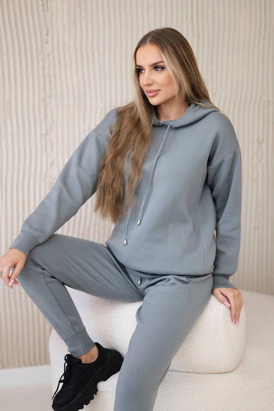 Kesi Dámská soupravamily Emily - mikina + tepláky Barva: Šedá - tmavě, Velikost: UNI