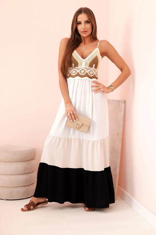 Kesi Dámské šaty ART9625 s potiskem Barva: Černá, Velikost: UNI