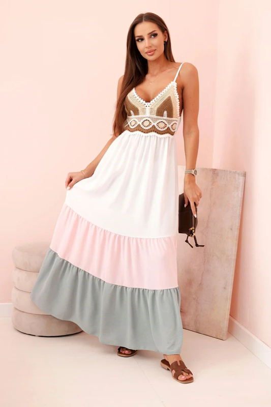 Kesi Dámské šaty ART9625 s potiskem Barva: Růžová, Velikost: UNI