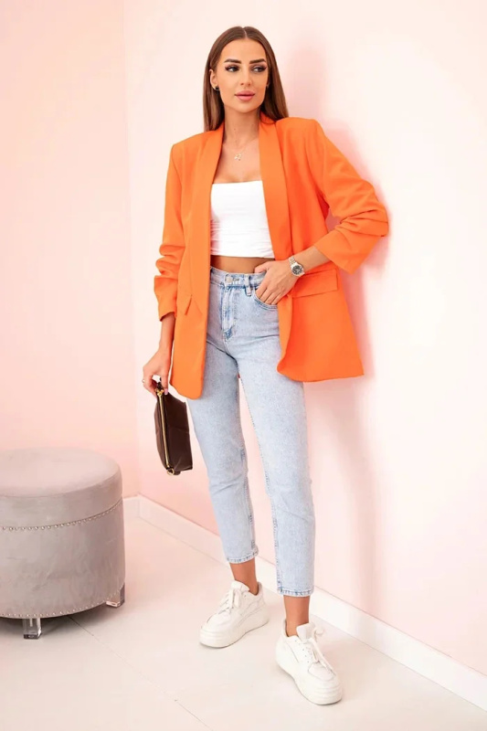 Kesi Elegantní sako s klopami Jacob Barva: Oranžová, Velikost: UNI
