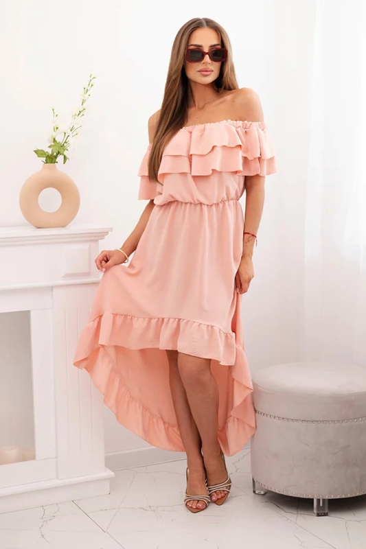 Kesi Dámské šaty IT-77 s odhalenými rameny Barva: Růžová, Velikost: UNI