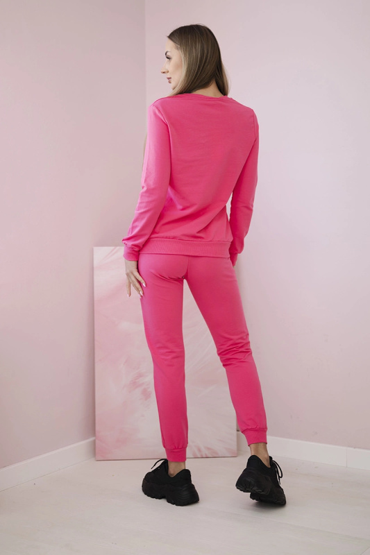 Kesi Dámská bavlněná souprava 69932 se srdíčkem Barva: Růžová, Velikost: UNI