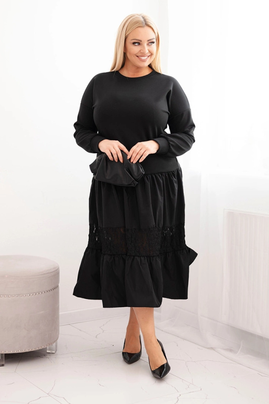 Kesi Dámské šaty Plus Size s rozšířeným spodkem Velikost: UNI