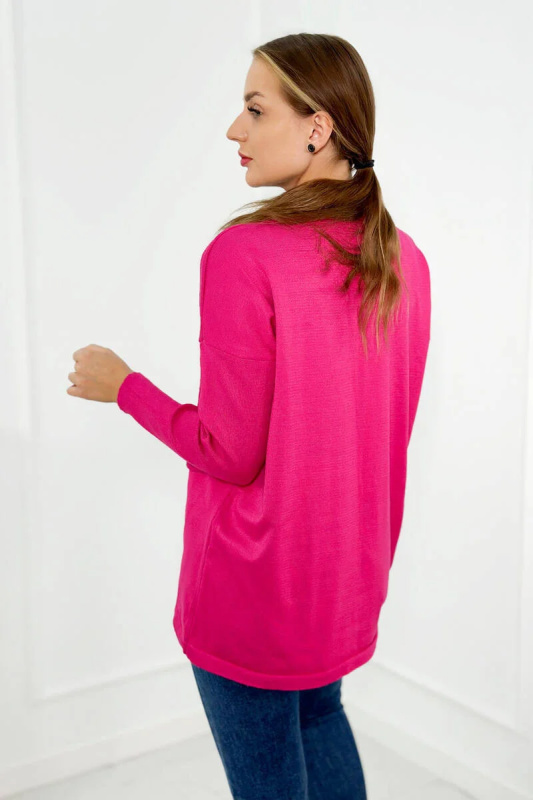 Kesi Svetr Sandy  s předními kapsami Barva: Růžová - tmavě, Velikost: UNI