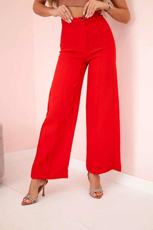 Kesi Široké kalhoty Holli Barva: Červená, Velikost: S