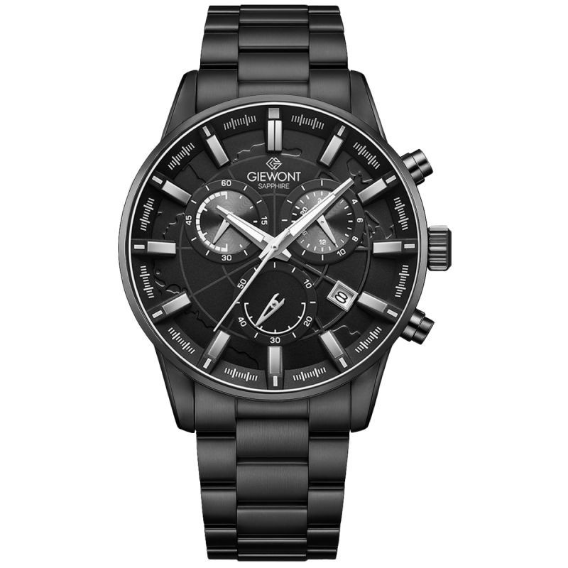 Pánské hodinky Giewont Chronograph Sapphire Black GW4580-B1 NEUPLATŇUJE SE