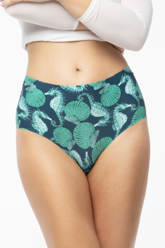 Julimex Sea Story Simple Maxi kalhotky S-2XL zelená-zelená XXL