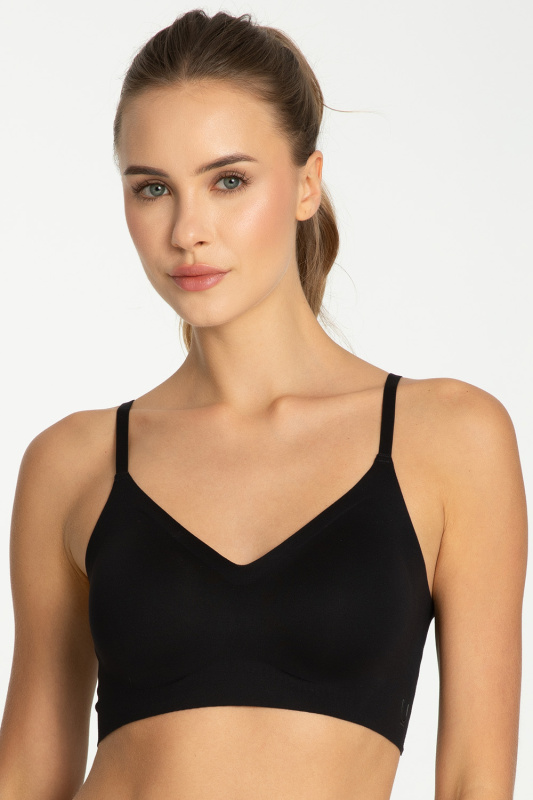 Julimex Jednoduchá podprsenka S-XL černá XL