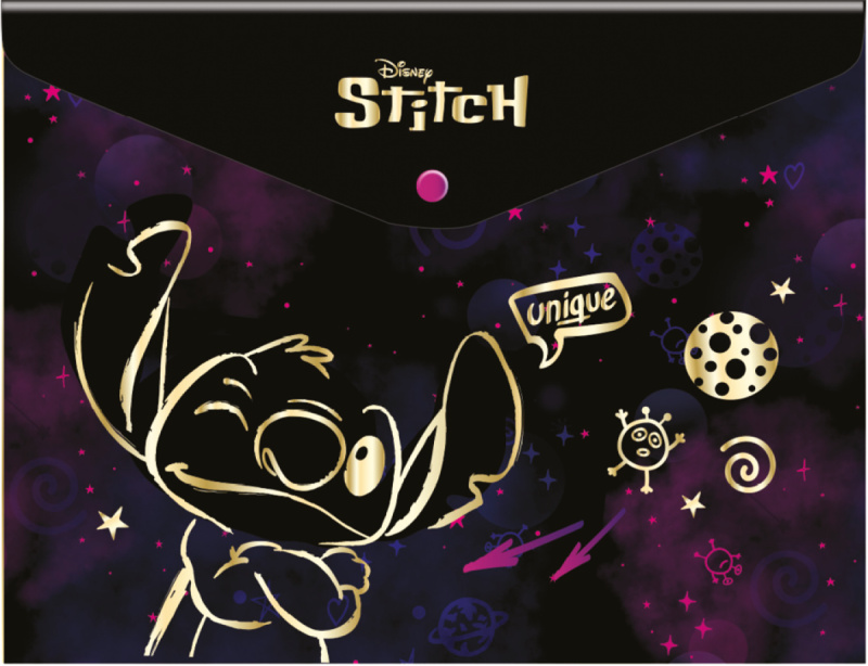 Desky s drukem Colorino A4 PP - Stitch Gold motiv 2