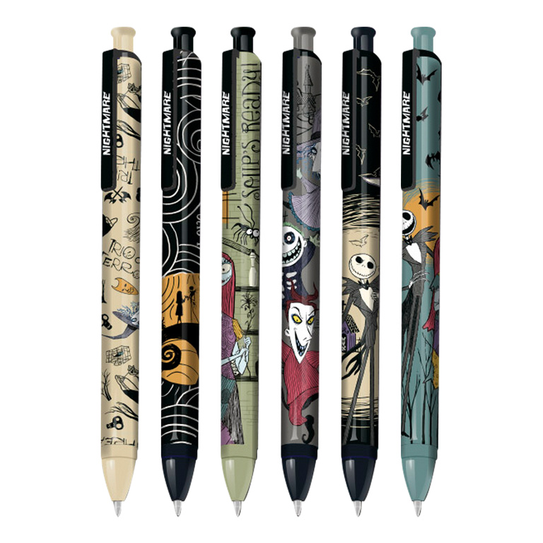 Gelový roller Colorino 0,7 mm - Tim Burton, mix motivů