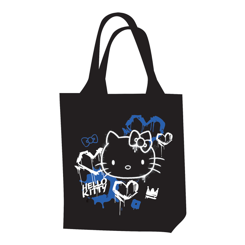 Taška přes rameno Colorino Hello Kitty Neon Black, 9 l, černá