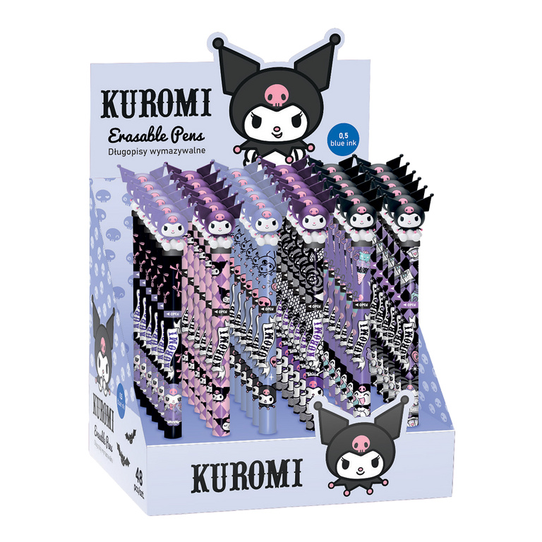 Gumovatelné pero Colorino twist - Kuromi, mix motivů