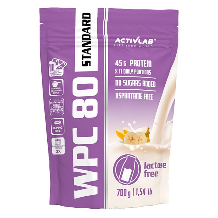 ACTIVLAB WPC 80 Standard lactose free banán 700 g