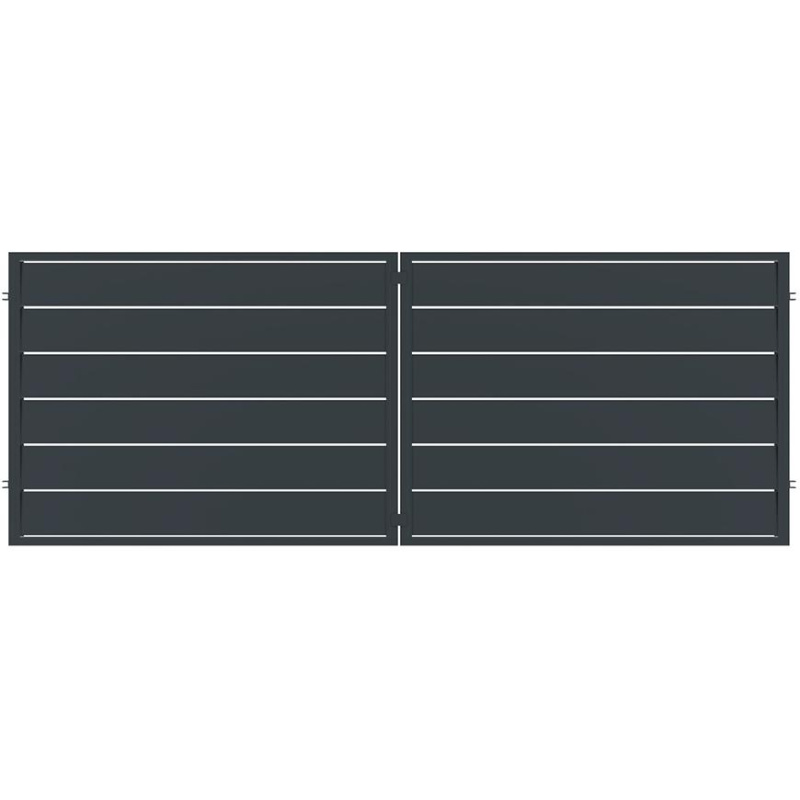 BRÁNA NOVARA 400x150 ZN RAL 7024 MAT