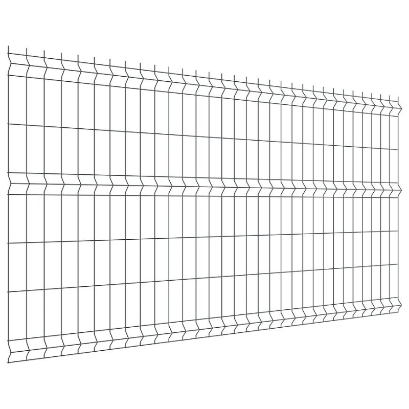 Plotový panel 3D 250x123 cm drát 3,1 mm - antracit