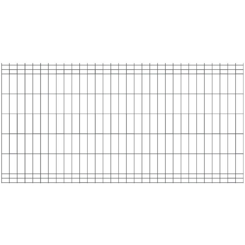 Plotový panel 3D 250x123 cm drát 3,1 mm - antracit