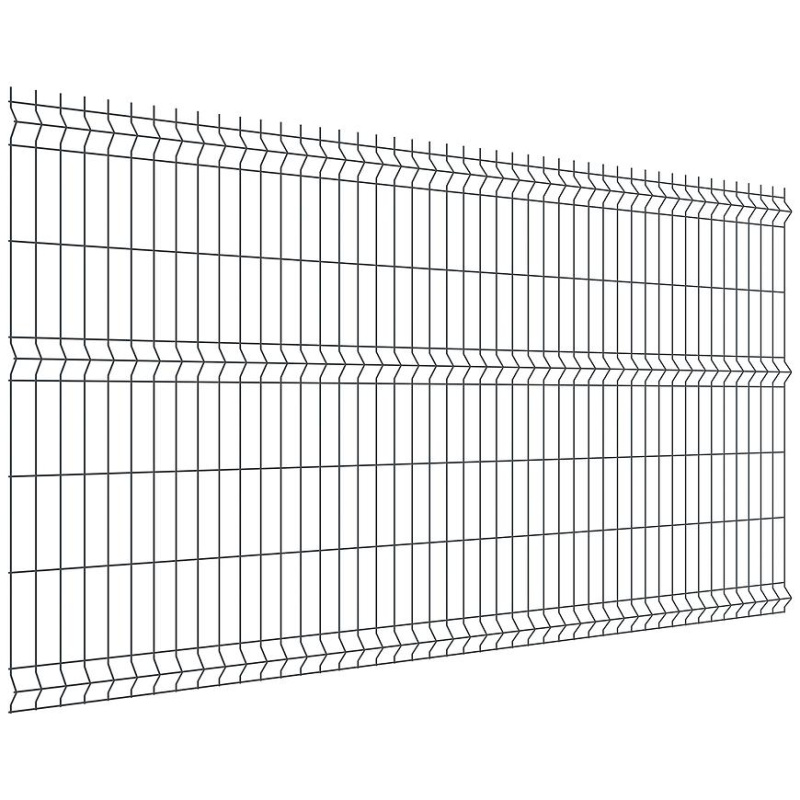 Plotový panel 3D 250x123 cm drát 4,0 mm - antracit