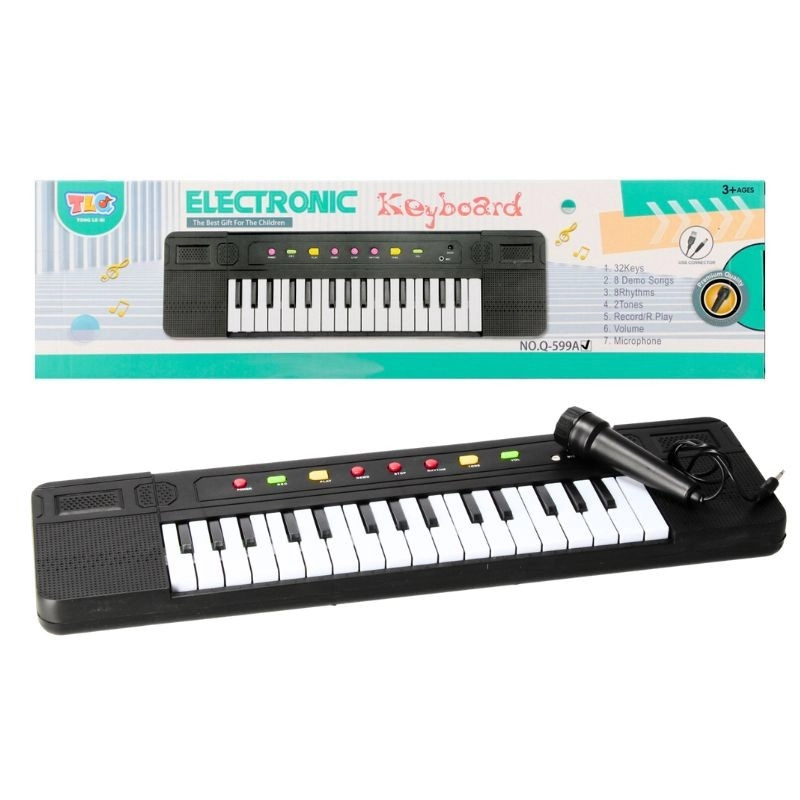 Elektronické piano s mikrofonem pro děti