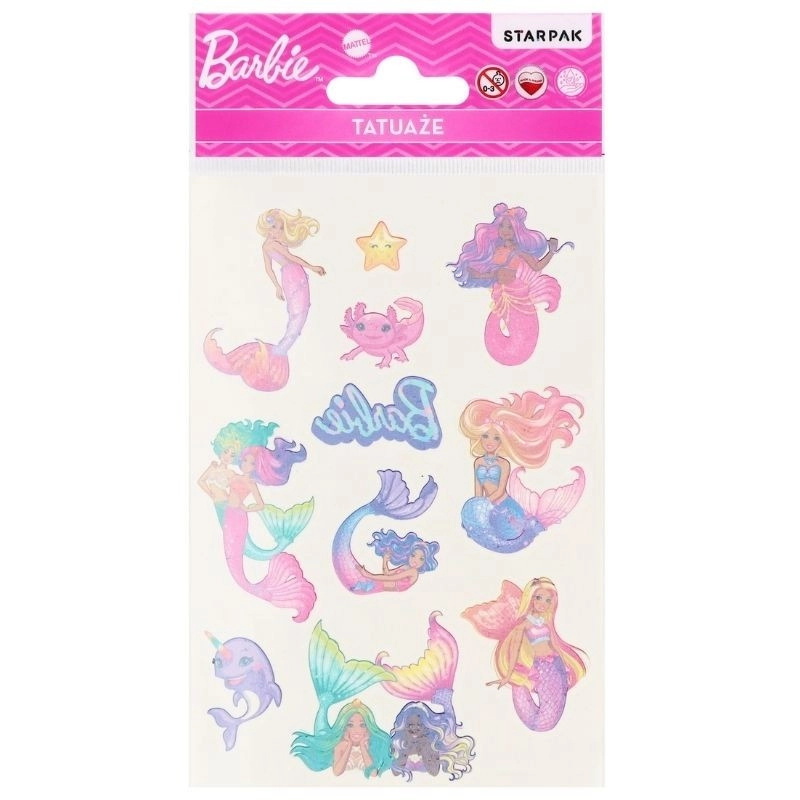 Dočasné tetování Barbie - 1 kus