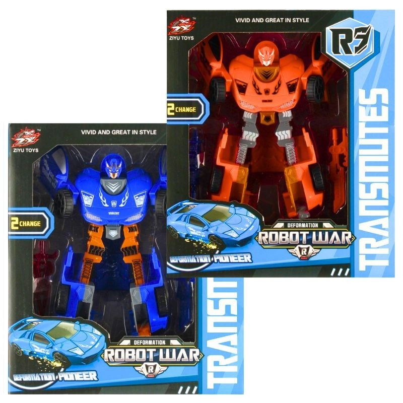 transformující robot osobní auto s doplňky