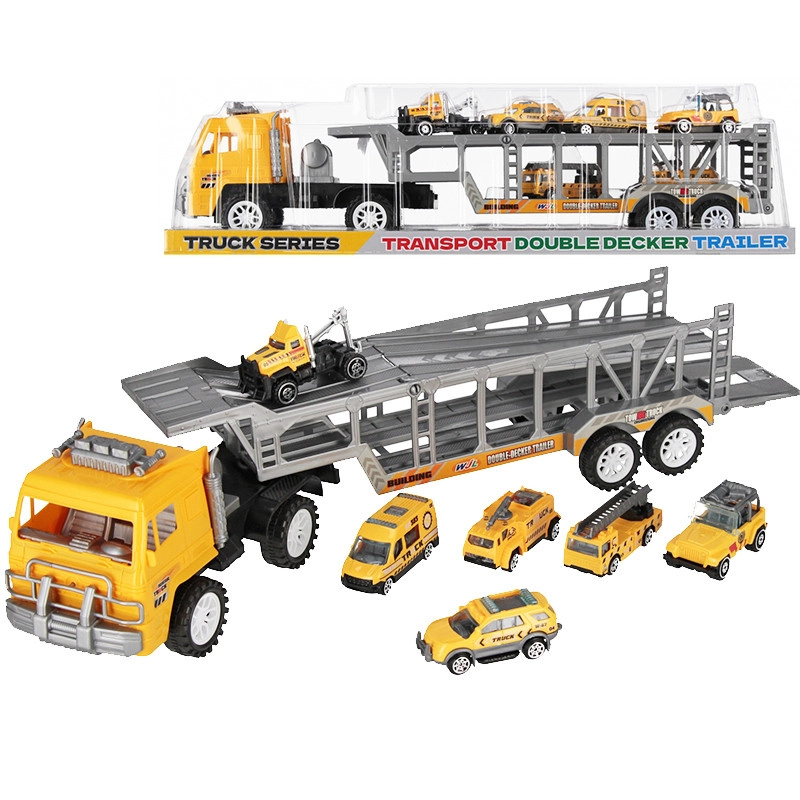 Nákladní přepravník aut se sadou 6 vozidel