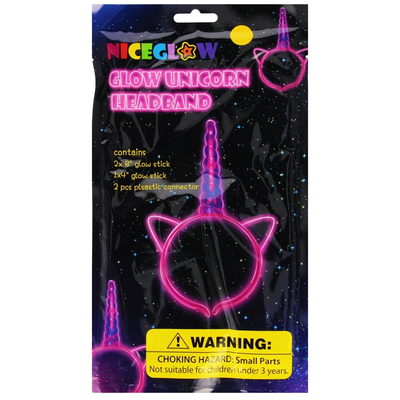 Svítící čelenka jednorožec