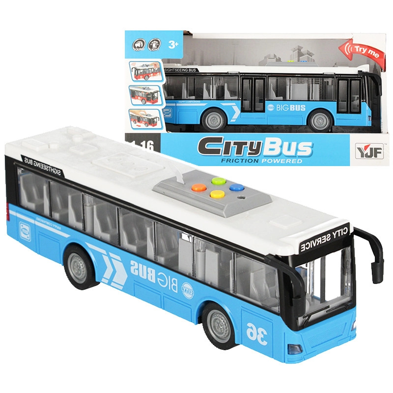 Autobus na setrvačník se světlem a zvukem