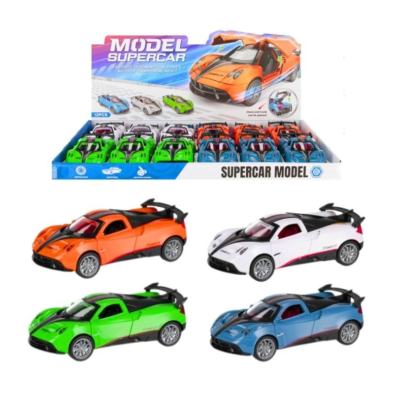 Závodní sportovní auto pro děti – 4 barevné varianty (13 cm)