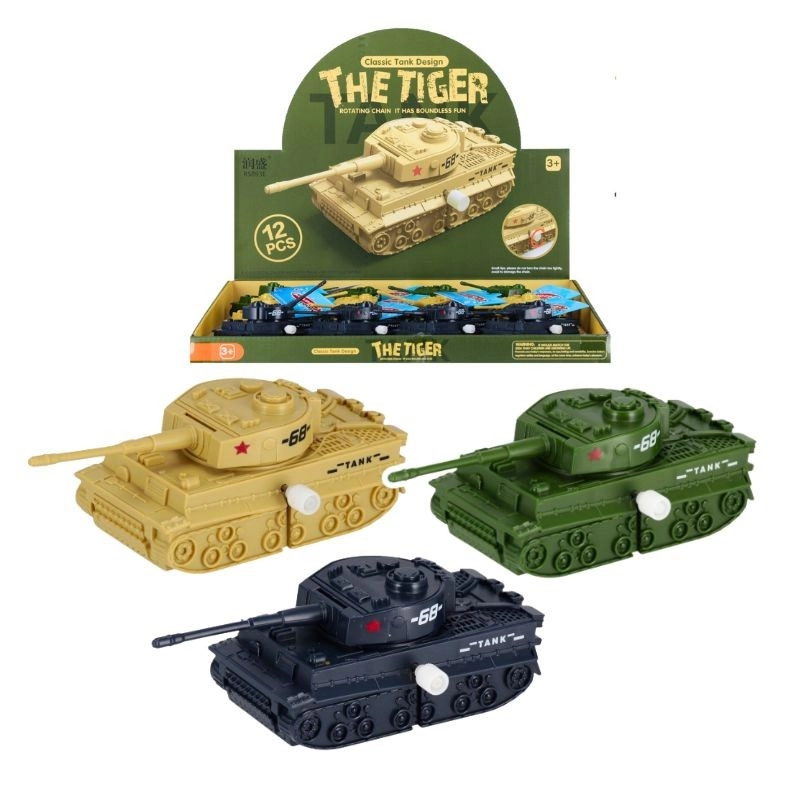 Naťahovací plastový tank pro děti