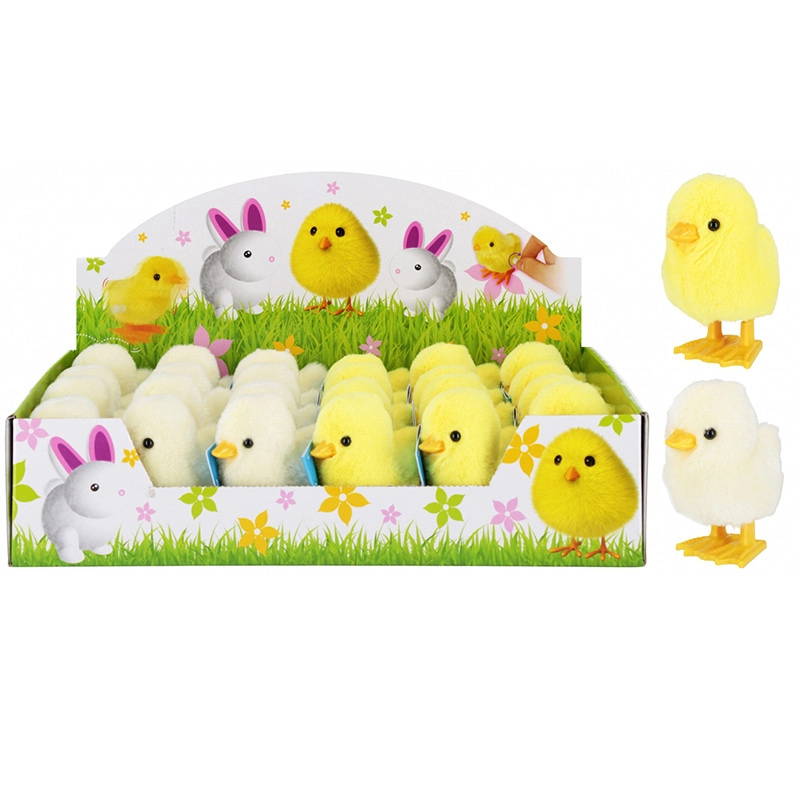 Natahovací kuřátko 8 cm – chodící plyšová hračka