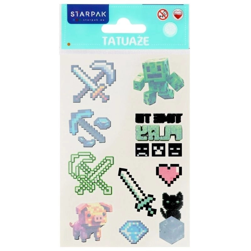 Tetování pixel - 1 kus