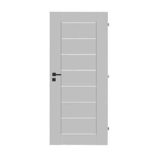 DRE Perma interiérové dveře premium levé 80 cm šedá matná PERMASM80L