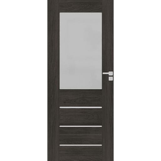 DRE Premium interiérové dveře levé 70 cm jilm antracit PERMA2JA70L