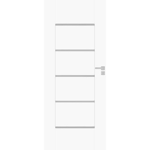 Bezfalcové Interiérové dveře Naturel AURA pravé 70 cm bílá mat AURABM70PB