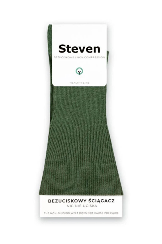 Netlačící ponožky 018 zelená 35-38