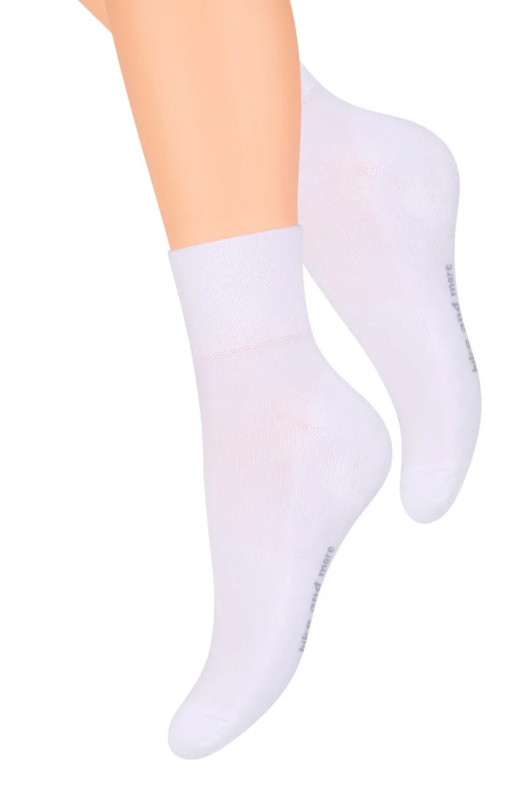 Ponožky na kolo 040 bílá 38-40