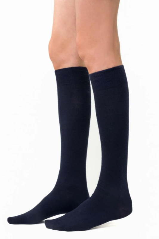 Dámské podkolenky MERINO WOOL 130 tmavě modrá 35-37