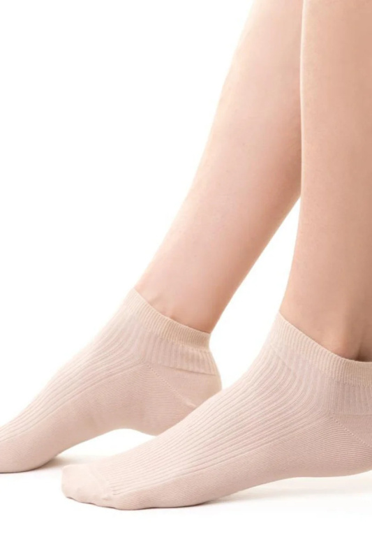 Dámské žebrované ponožky 137 béžová 35-37