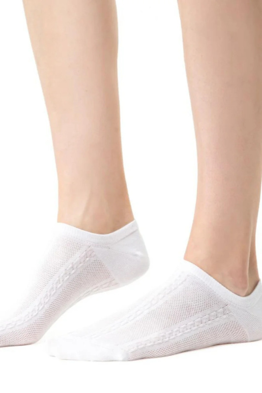 Dámské ponožky COMET 3D 066 bílá 35-37