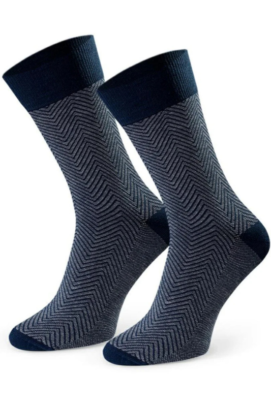 PÁNSKÉ PONOŽKY STEVEN 011-03,04 tmavě modrá 39-41