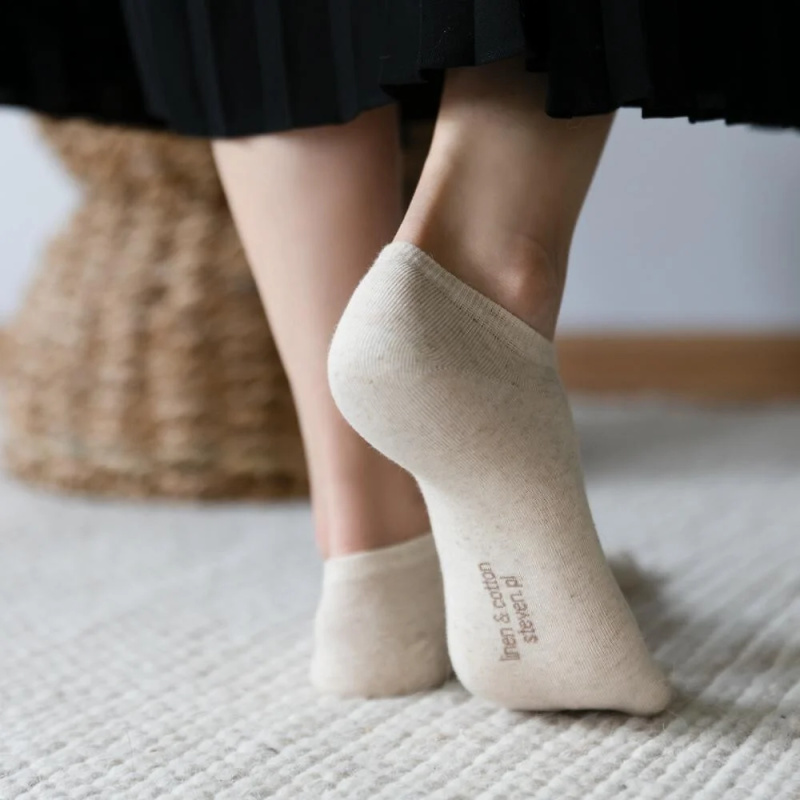 Dámské ponožky Steven art.174 s plátnem 35-40 bílá 38-40