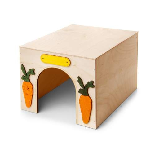 Dřevěný domek pro králíky