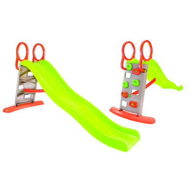 Mochtoys Dětská skluzavka s lezeckou stěnou 198 cm