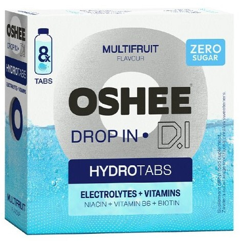 OSHEE Drop in hydro tabs zero elektrolyty multifruit 8 tablet