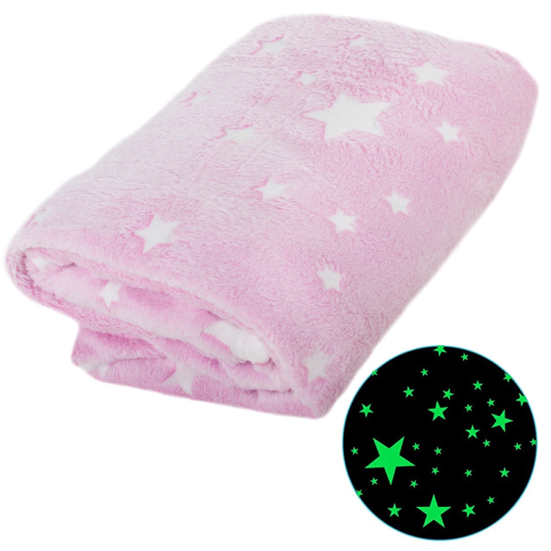 Verk Svíticí deka Soft Dreams Stars růžová 150x200