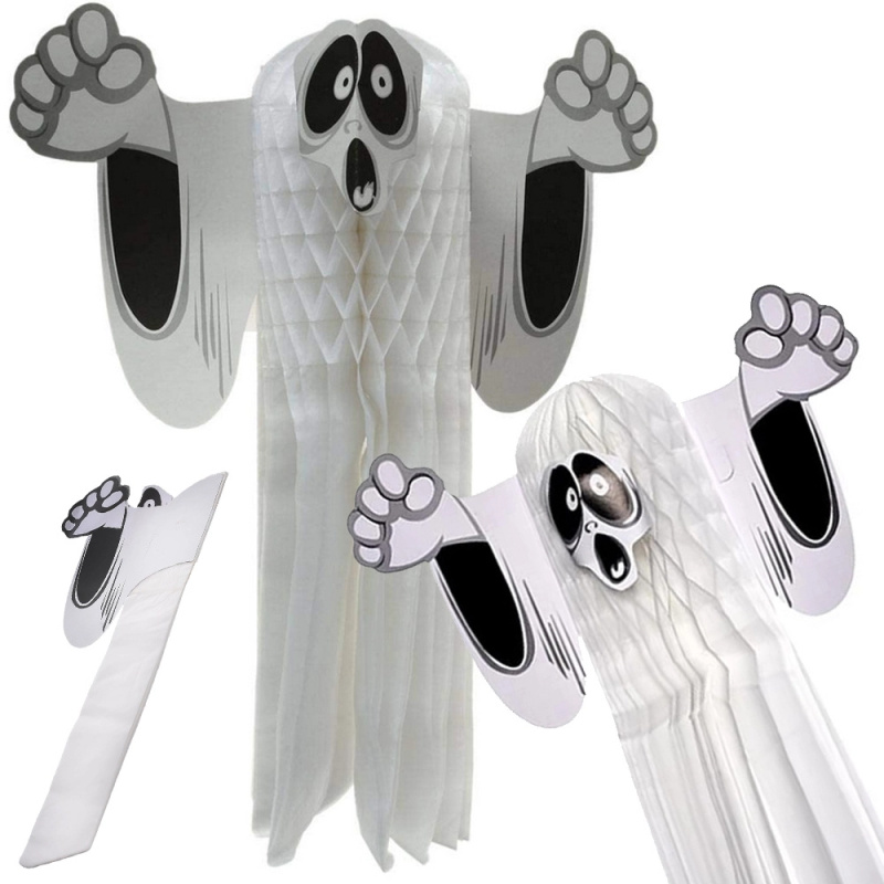 Papírová Halloweenská Dekorace Duch