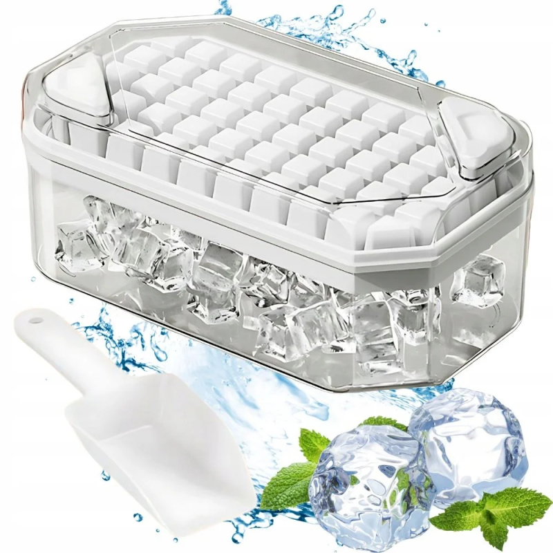 Forma na led 50 kostek se zásobníkem + lopatka na led - VERK