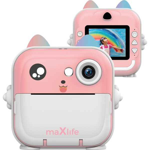 Maxlife Kamera s tiskárnou MXPC-100, růžová