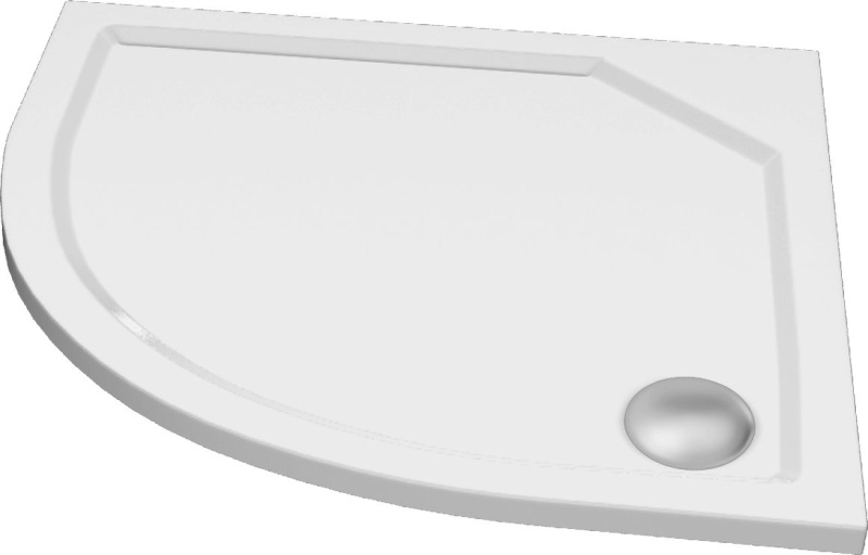 Vanička sprchová WECCO Quadrant-M 800×800×30 mm R 550 litý mramor