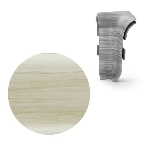 Vnitřní roh k soklu Naturel javor patina , PVC délka 0,5 cm, výška hrany 56 mm, NATNGTW28